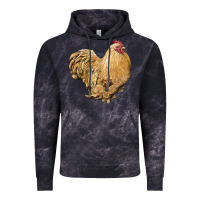 Cloud Black cochin rooster Vintage Hoodie - LillyAllenDesigns
