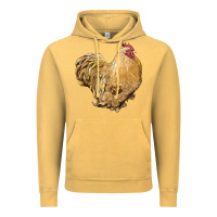 Vintage Mustard cochin rooster Vintage Hoodie - LillyAllenDesigns