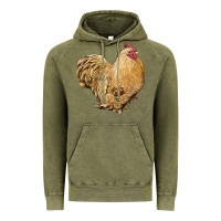 Cochin Rooster Vintage Hoodie | Teevron