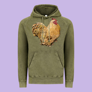 Cochin Rooster Vintage Hoodie Designed By Lillyallendesigns