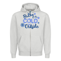 Dove Grey Baby It s Cold Outside Zipper Hoodie - Bettercallsaul
