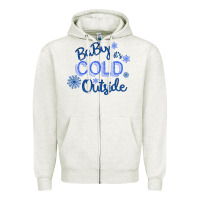 Oatmeal Heather Baby It s Cold Outside Zipper Hoodie - Bettercallsaul