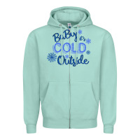 Seafoam Baby It s Cold Outside Zipper Hoodie - Bettercallsaul