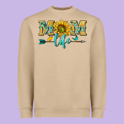 Mom Life Heavyweight Sweatshirt Designed By Nancycooperartshop
