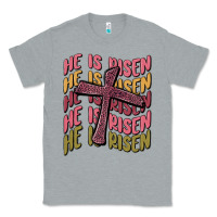 Heather Grey he is risen Classic Tee - MaliasSmallBusiness