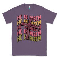 Lavender he is risen Classic Tee - MaliasSmallBusiness