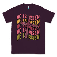 Plum he is risen Classic Tee - MaliasSmallBusiness