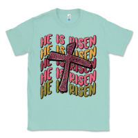 Seafoam he is risen Classic Tee - MaliasSmallBusiness