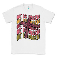 White he is risen Classic Tee - MaliasSmallBusiness