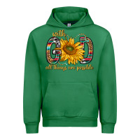 Emerald with god all things are possible with sunflower bbs Urban Hoodie - BundleAndBundleShop