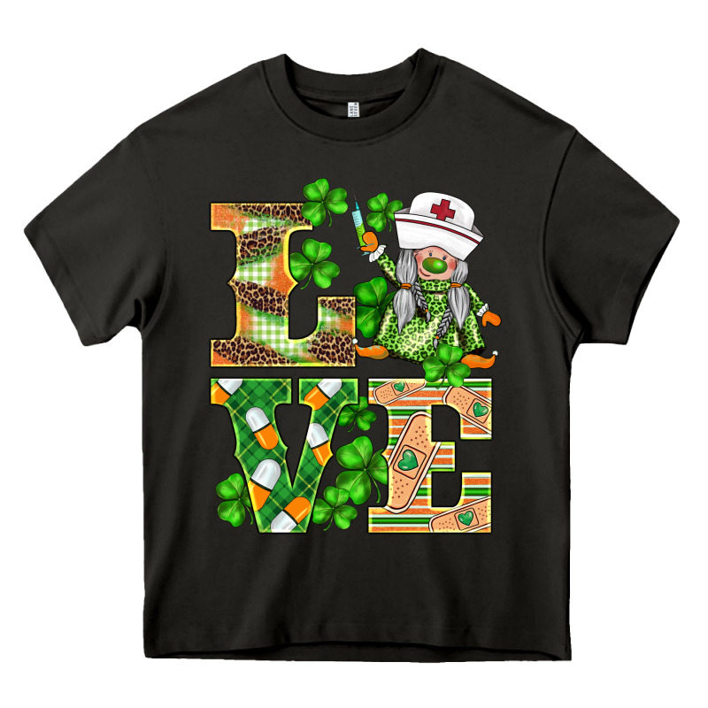 St.patricks Nurse Love Gnomies Heavy Core Tee by BarkalooDesign | Teevron