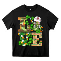 Black st.patricks nurse love gnomies Heavy Core Tee - BarkalooDesign