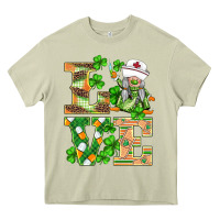 Mossy st.patricks nurse love gnomies Heavy Core Tee - BarkalooDesign