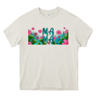 Cream cactus and flowers mama libbey glass Heavy Core Tee - HRA Design Shop