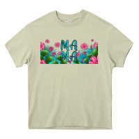 Mossy cactus and flowers mama libbey glass Heavy Core Tee - HRA Design Shop