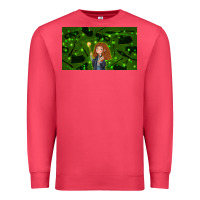 Cardinal wizard girl and cat Premium Sweatshirt - TumblerDesignByShophia