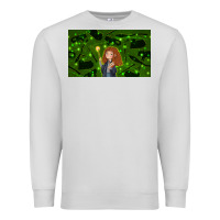 Dove Grey wizard girl and cat Premium Sweatshirt - TumblerDesignByShophia