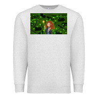 Oatmeal Heather wizard girl and cat Premium Sweatshirt - TumblerDesignByShophia