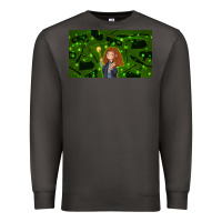 Smoke wizard girl and cat Premium Sweatshirt - TumblerDesignByShophia
