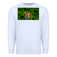 White wizard girl and cat Premium Sweatshirt - TumblerDesignByShophia