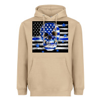 Mushroom police flag patriotic skull Heavyweight Hoodie - TumblerDesignByShophia