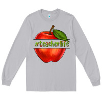 Moon Dust teacher life with apple Long Sleeve Tee - NancyCooperArtShop