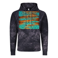 Cloud Black turquoise  leather and wooden pattern tumbler Vintage Hoodie - Jasminsmagicworld