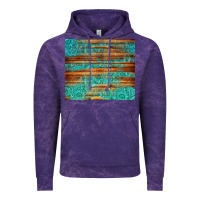 Cloud Purple turquoise  leather and wooden pattern tumbler Vintage Hoodie - Jasminsmagicworld