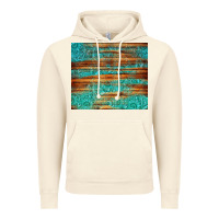 Vintage Artic turquoise  leather and wooden pattern tumbler Vintage Hoodie - Jasminsmagicworld