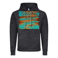 Vintage Black turquoise  leather and wooden pattern tumbler Vintage Hoodie - Jasminsmagicworld