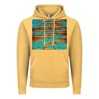 Vintage Mustard turquoise  leather and wooden pattern tumbler Vintage Hoodie - Jasminsmagicworld