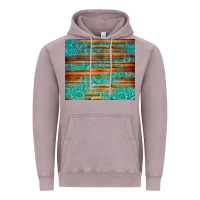 Vintage Zinc turquoise  leather and wooden pattern tumbler Vintage Hoodie - Jasminsmagicworld