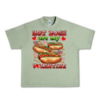 Oil Green hot dogs are my valentine Urban Heavy Tee - AdoDesignShop