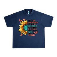 Navy they whispered to her you can't withstand the stor Urban Heavy Tee - MaliasSmallBusiness