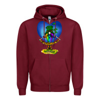 Burgundy St Patricks Day Gnome Zipper Hoodie - Bettercallsaul