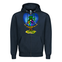 Navy St Patricks Day Gnome Zipper Hoodie - Bettercallsaul