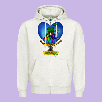 St Patricks Day Gnome Zipper Hoodie Designed By Bettercallsaul