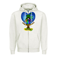 Oatmeal Heather St Patricks Day Gnome Zipper Hoodie - Bettercallsaul