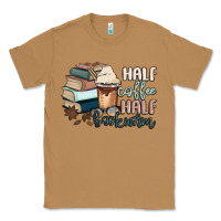 Toasted Coconut half coffee half bookworm Classic Tee - MaliasSmallBusiness
