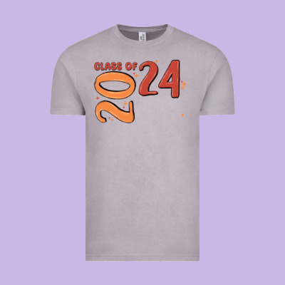Custom Class Of 2024 Name Of School Font  Super Sn Vintage Tee Designed By Maliassmallbusiness