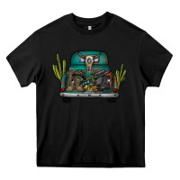 Black soldier truck Heavy Core Tee - CowhideDigitalArt