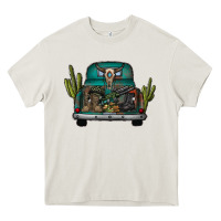 Cream soldier truck Heavy Core Tee - CowhideDigitalArt