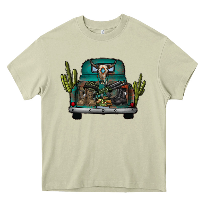 Soldier Truck Heavy Core Tee by CowhideDigitalArt | Teevron