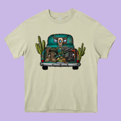 Soldier Truck Heavy Core Tee Designed By Cowhidedigitalart