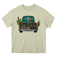 Mossy soldier truck Heavy Core Tee - CowhideDigitalArt