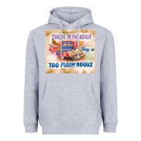 Heather Grey read book Heavyweight Hoodie - TumblerDesignByShophia