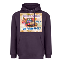 Plum read book Heavyweight Hoodie - TumblerDesignByShophia