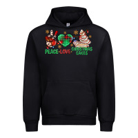 Black peace love christmas cakes bbs Urban Hoodie - BundleAndBundleShop