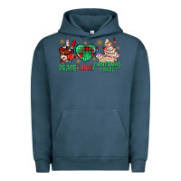 Pigment Midnight Navy peace love christmas cakes bbs Urban Hoodie - BundleAndBundleShop