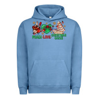 Pigment Pebble Blue peace love christmas cakes bbs Urban Hoodie - BundleAndBundleShop